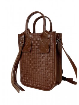 Сумка mini натуральная кожа brown 8383-11 Сумка mini натуральная кожа brown 8383-11