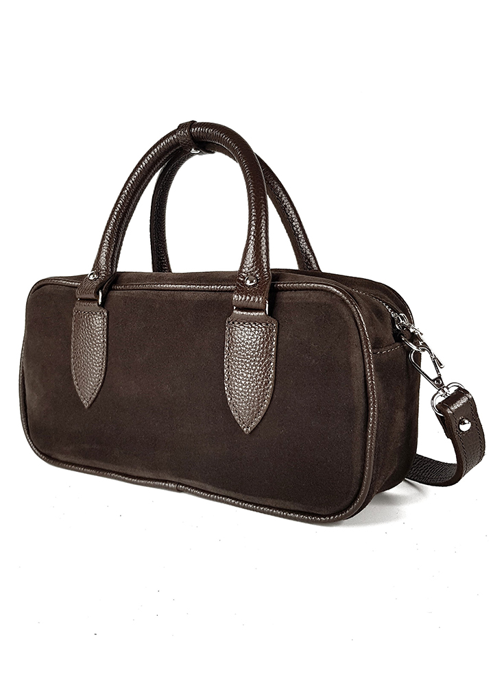 Сумка cross body замша brown 8402-11