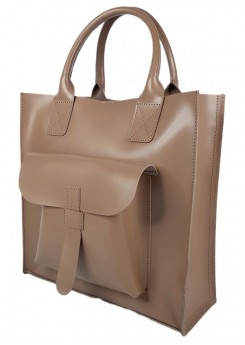 Сумка BIG натуральна шкіра мокко 8488-11