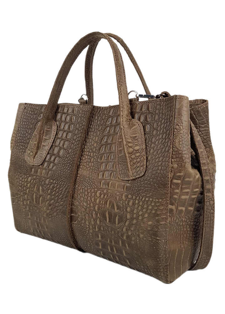 Сумка BIG натуральная кожа brown 8497-11