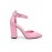 Туфлі Bogemiya шкіряні рожеві на підборах 7009-28