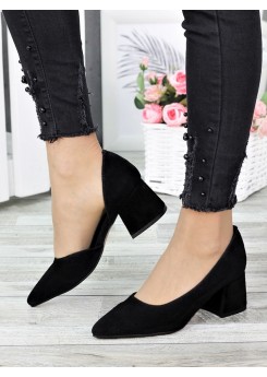 Туфлі Laura чорна замша 7306-28