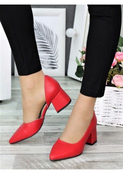 Туфлі Laura червона шкіра 7328-28