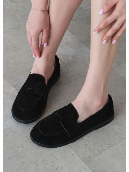 Туфли Barefoot женские замшевые черные 8468-28 Туфли Barefoot женские замшевые черные 8468-28
