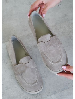 Туфли Barefoot женские замшевые серые 8472-28 Туфли Barefoot женские замшевые серые 8472-28