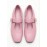 Туфлі балетки рожеві шкіряні квадратний мис 8645-28