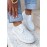 Туфлі Barefoot шкіряні білі з перфорацією літні 8681-28