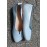 Туфли балетки голубые Barefoot кожаные 8698-28