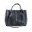 Шкіряна сумка чорна Lux 6759-11